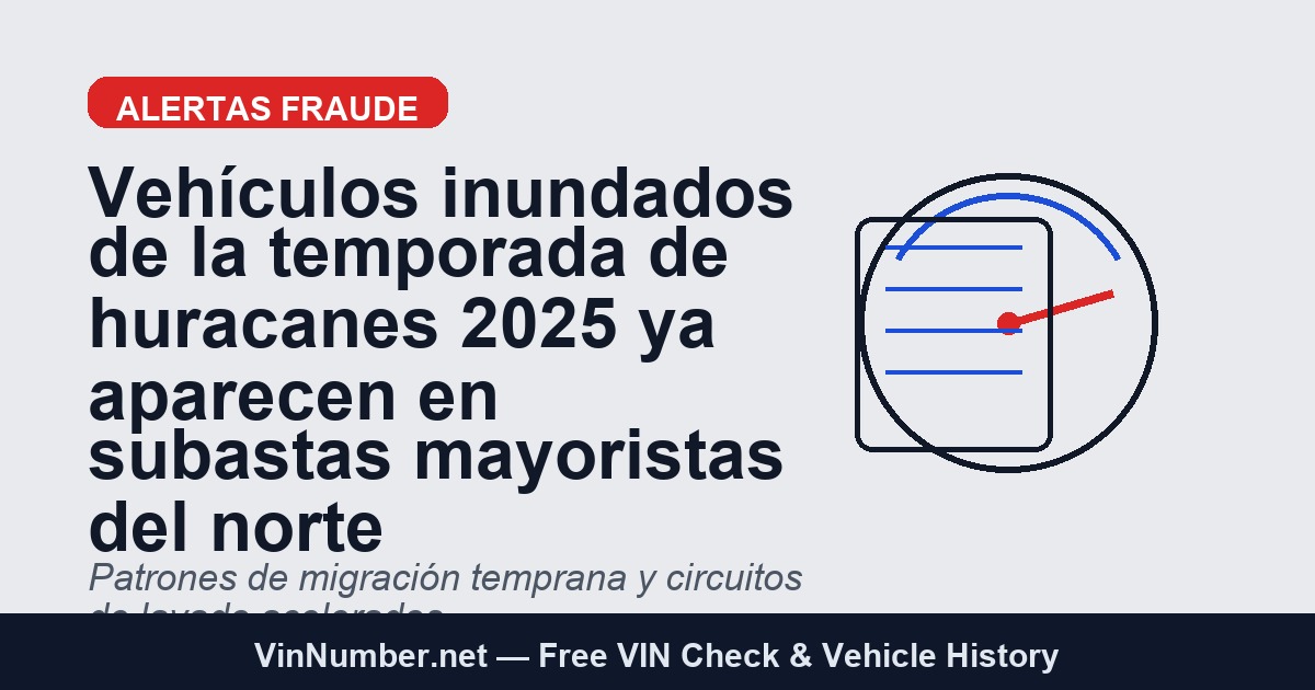 Vehículos inundados temporada huracanes 2025