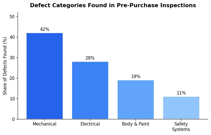 Defect Categories Found in Pre-Purchase Inspections