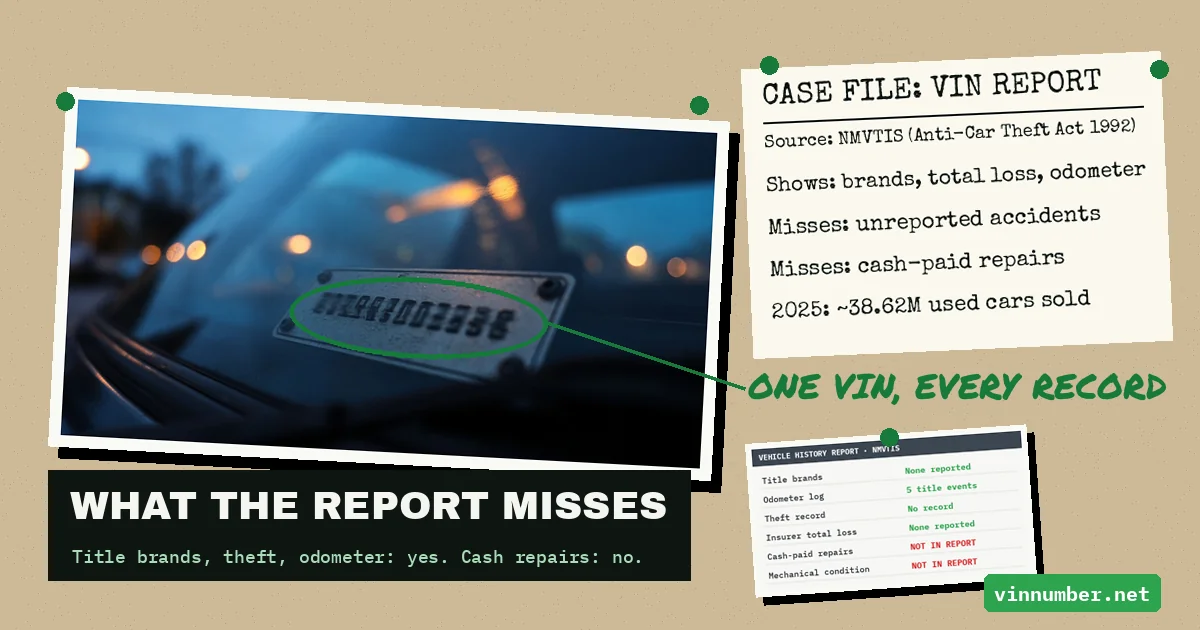 What a Vehicle History Report Actually Tells You and What It Misses