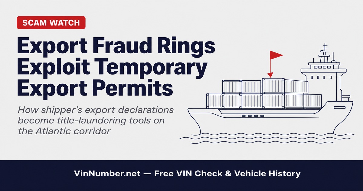 Export Fraud Rings Exploit Temporary Export Permits