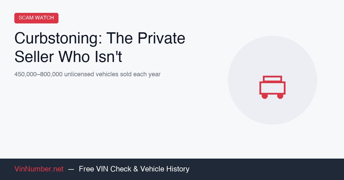 Curbstoning and the Private Seller Who Is Not a Private Seller