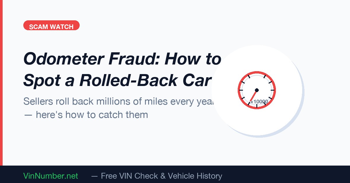 Odometer Fraud in the Digital Era
