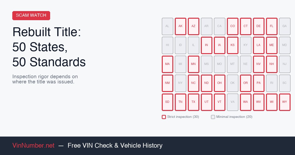 The Rebuilt Title Brand Means Different Things in Different States