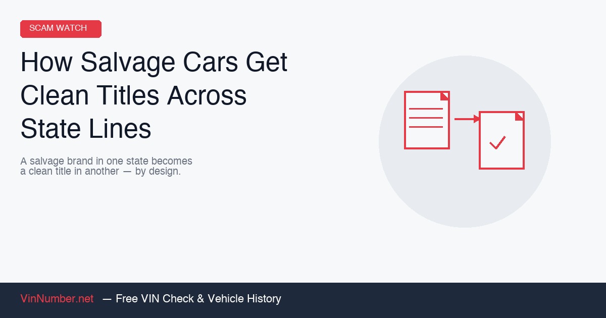 How Salvage Cars Get Clean Titles Across State Lines