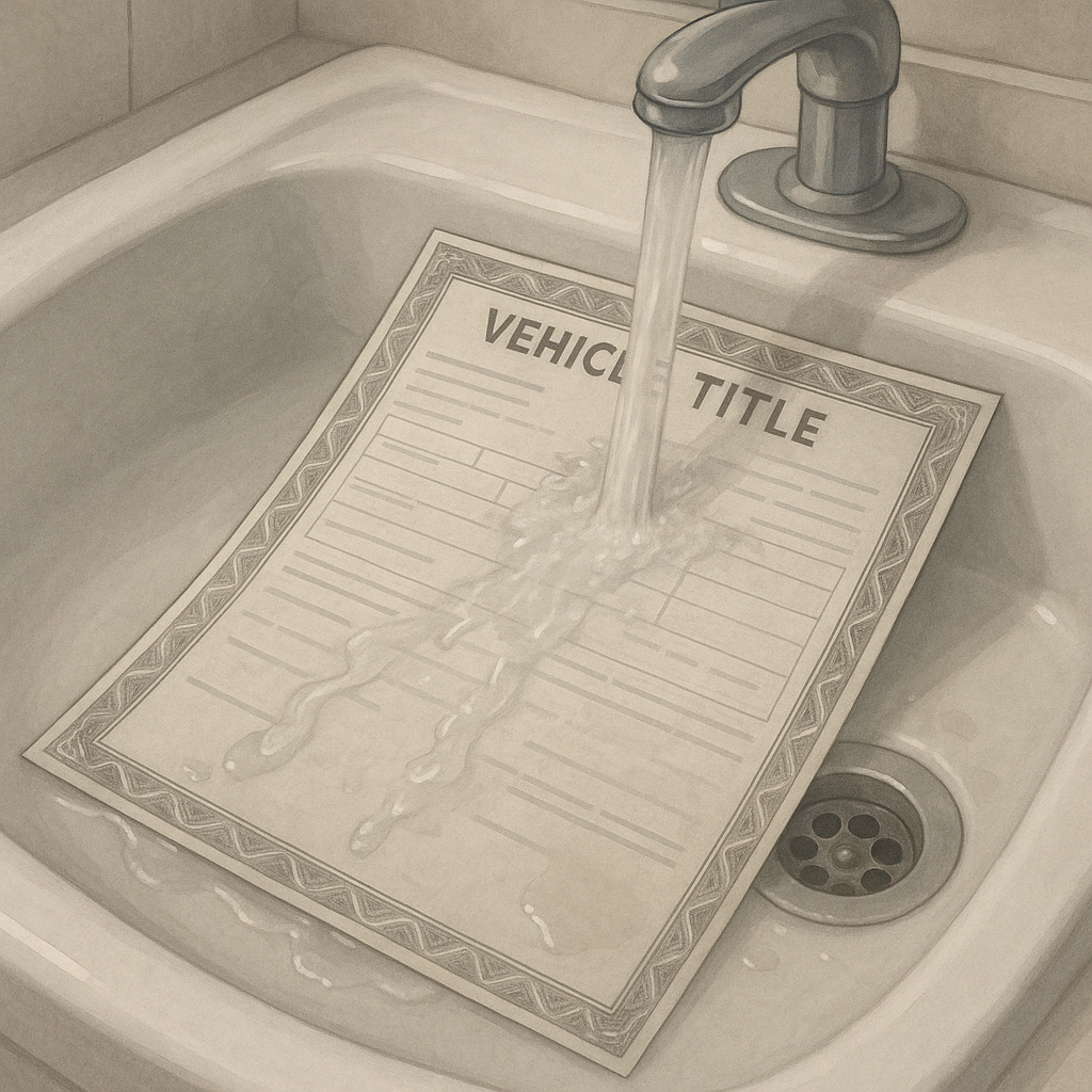 Lavado de Título de Auto
