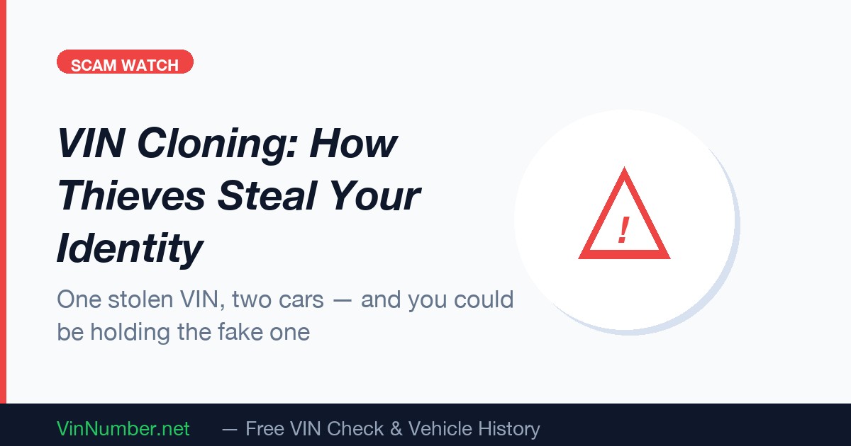 VIN Cloning Scam Explained