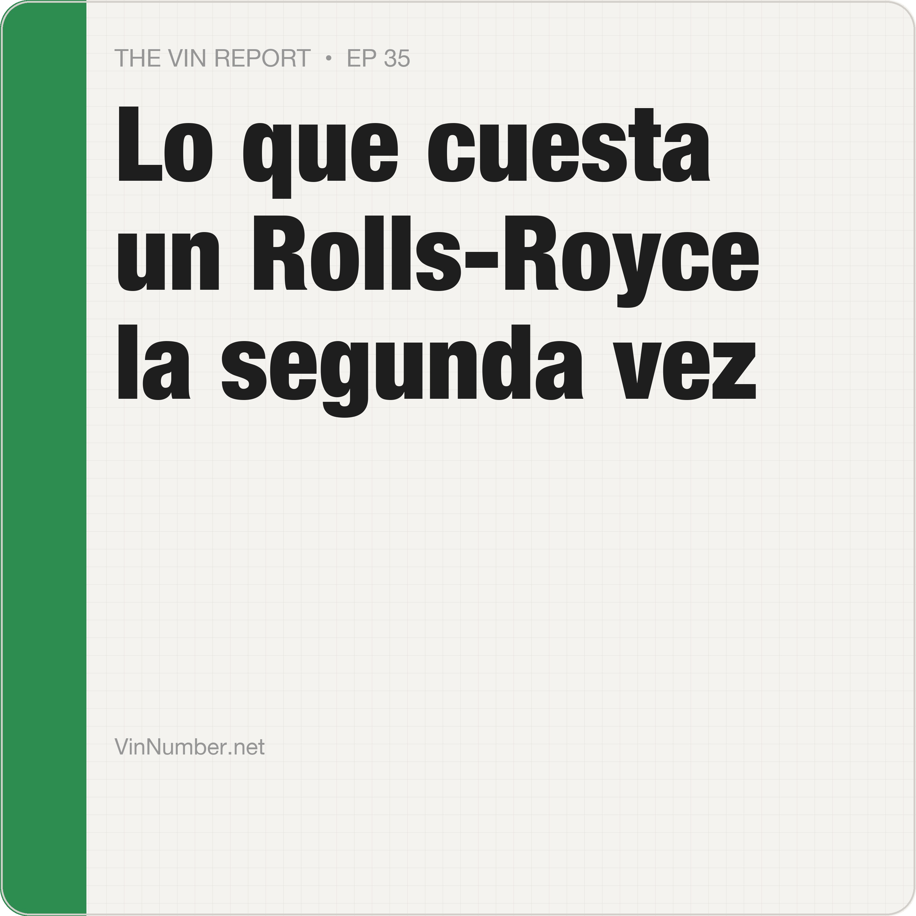 Portada de The VIN Report en Español